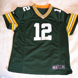 Women's Nike Aaron Rodgers Green Bay Packers Football Jersey- All Emroidered  XL